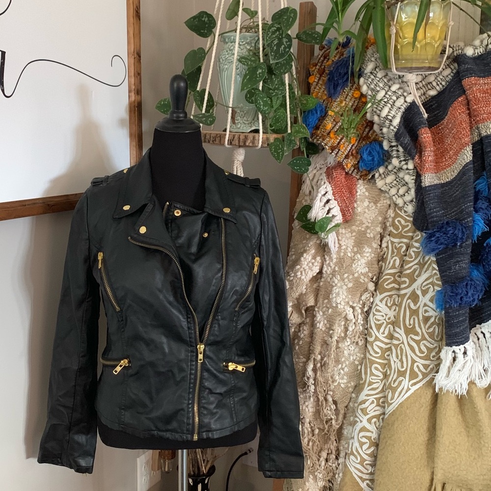 Faux Leather Jacket